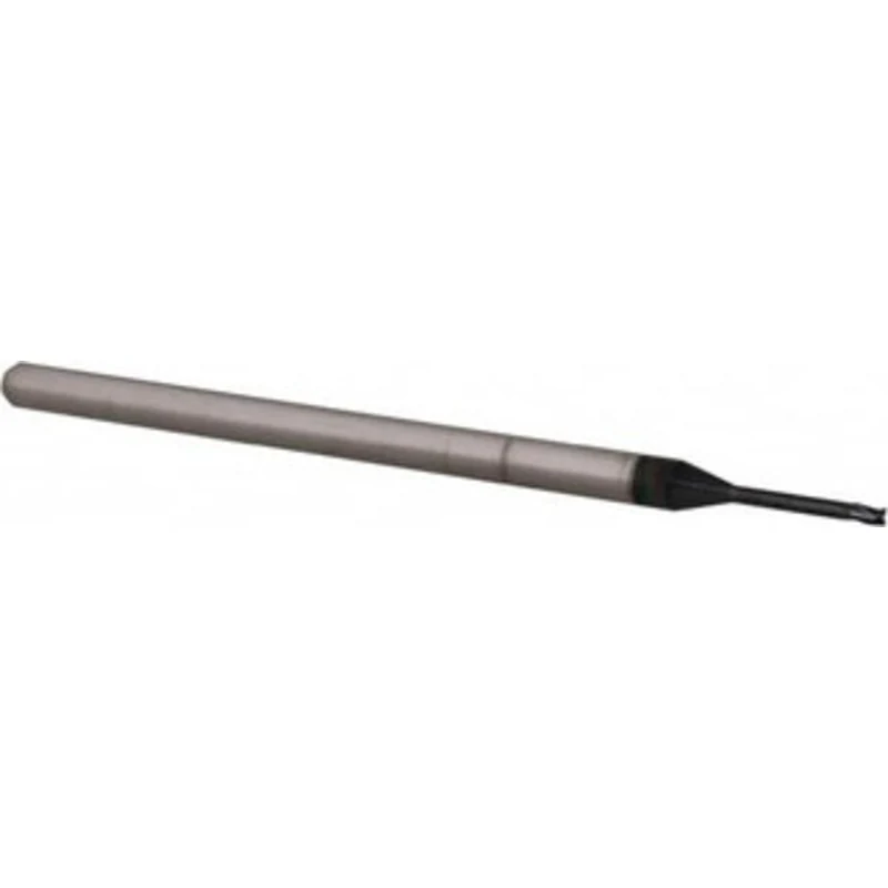 Accupro 3/64, 0.07 LOC, 1/8 Shank Diam, 2-1/2 OAL, 3 Flute, Solid Carbide Square End Mill Single End, AlTiN Finish, S...